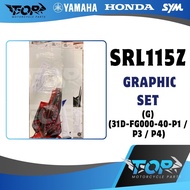 SRL115Z GRAPHIC SET (G) (31D-FG000-40-P1 / P3 / P4)
