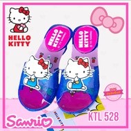 SCPPLaza รองเท้าแตะเด็ก Kids รองเท้ายางแก้ว ส้นสูง 3.5 เซนติเมตร มีไฟ💡 Opta Kitty คิตตี้ KTL528 ลิขสิทธิ์แท้ 100% ไซส์ 25-30