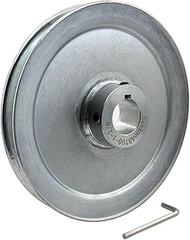 Saelno AB700-1-1/8 Single Groove Web Sheaves,7" OD 1 1/8 inch bore v Belt Pulley,Motor Pulley Carbon