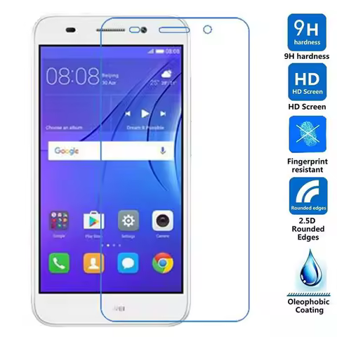 For Huawei Y3 2017 Tempered Glass Original 9H Protective Film Explosion-proof LCD Screen Protector F
