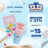WAWA Sunkids Sunscreen 30ml | WAWA Pocket Sunkids Sunscree 2 pcs 10ml (Protection for Kid / Skincare