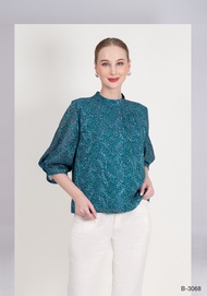 MIKIKO Blouse MI-B3068 ชีฟอง อุรากีรี่ แขนยาว IGPU26-2 PCE4290