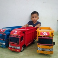 HALUS Terlaris Mainan mobil truk kayu miniatur truck oleng mobilan