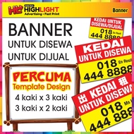 Banner Untuk Disewa Banner Untuk Dijual Banner For Rent Banner For Sale