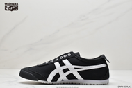 2024 Onitsuka Tiger Shoe 66 Outdoor for Men's and Women's Shoe Casual Classic Canvas Soft Soles Comfortable Light Breathable Walking Shoe Sports Jogging Black/White