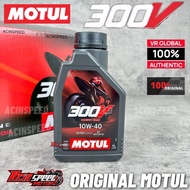 100% ORIGINAL MOTUL 300V FULLY Synthetic 4T Ester Engine Oil 10w40 15w50/ Minyak Hitam Motor Motul 3