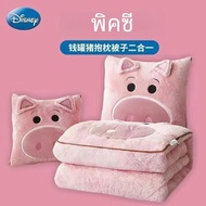 Stitch ผ้าห่มฤดูหนาวใหม่ Stitch Hello Kitty ปักหมอนผ้าห่ม 2-in-1 โซฟา Nap ผ้าห่มสําหรับเด็กคริสต์มาส