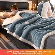 Three-Layer Quilted Blanket Warm Casual Blanket Nap Blanket Company Event Gift Blanket Thickened Mil