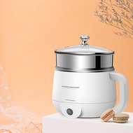 Mini Hot Pot Stainless Steel 1.2L Capacity Electric Cooker Multi Functions 220V Portable Steamer Saf