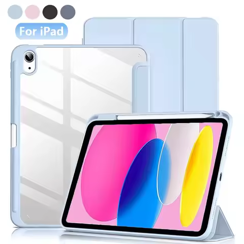 Slim Hard Clear Acrylic Back Tablet Cover Compatible for  iPad Pro/Air/Mini 8.7/9.7/10.2/10.5/10.9/1