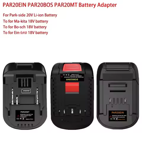 For Parkside 20V Li-ion Battery PAR20EIN PAR20BOS PAR20MT Adapter Compatible with For Ein/Bosch/Maki