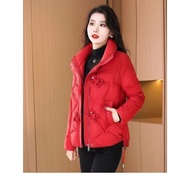 Short down Jacket Women's Winter 2025 New Fashion Buckle Chinese Style Cotton-Padded Jacket Loose Th