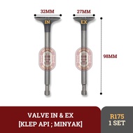 MESIN VALVE IN EX R175 R180 7HP 8HP ENGINE OIL FIRE VALVE DONGFENG R175 R180
