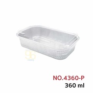 4360-p Aluminium Tray With Lid 5 pcs