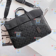 coach  C9873 新款男士商務 Sullivan 公文包 整體版型輪30 背包 斜孭袋