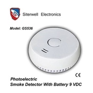 Siterwell เครื่องตรวจจับควันไร้สาย รุ่น GS536 Photoelectric Smoke Detector With Battery 9 VDC รับประกัน 1 ปี แถมฟรีถ่าน 9V ในชุด มีมาตรฐาน CE