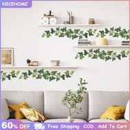 Nicehome Green Bonsai Plants Pattern PVC Wall Sticker Wallpaper Home Decal Shop Glass Window Decor