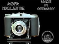 AGFA ISOLETTE III• FOLDING CAMERA •   AGFA AGNAR 85MM.F4.5