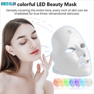 Colors Wireless 7 Led Face Therapy Photon USB Recharge Facial For Anti Aging Skin