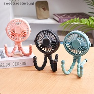 {SWEET} Baby Stroller Fan Hand Held Rechargeable USB Bladeless Small Folding Fans Mini Ventilator Silent Table Outdoor Cooler Neck Fan {sweetcreature}