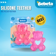 Bebeta Teether Gel-filled Bear Shape-Pink