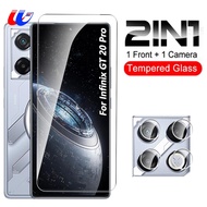 For Infinix GT 20 Pro 5G Tempered Glass 2To1 Camera Lens Screen Protector For Infinix GT 20Pro GT20 