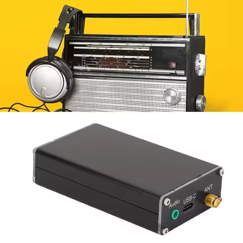 2KM FM Transmitter FM Broadcast Station LCD Digital Display 1M Telescopic Antennae 76-108MHz with Ca