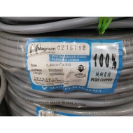 100% Pure Copper PVC Flexible Cable with SIRIM, 3 core 1.5MM/2.5MM and 4 core 2.5mm Made in Malaysia