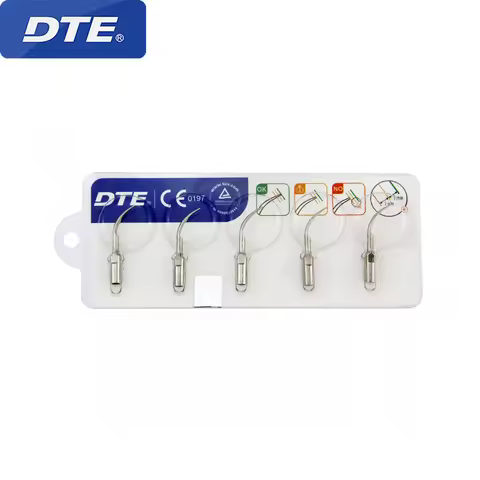 5PCS Woodpecker DTE Dental Supragingival Scaler Tip GD1 Compatible DTE SATELEC NSK