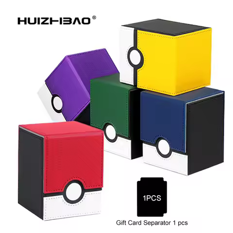 100+ PU Leather Deck Card Boxes Card Deck Game Box Magnetic Playing Card Deck Card Storage Box for p