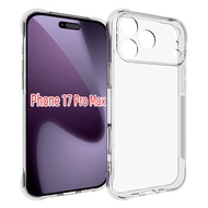 For iPhone 17 Pro Max 17 Pro Case Cushion Shockproof Airbag Silicone TPU Cover Soft Phone Case for  