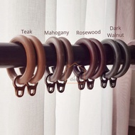 Jurudecor Curtain Wooden Rod Ring (made of ABS) / Gelang Rod Kayu Langsir (4 Colour Selection)