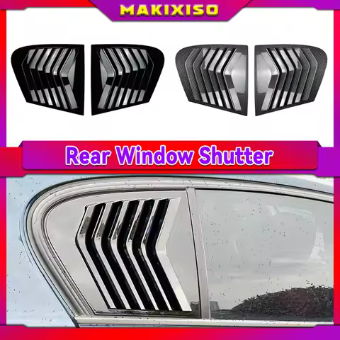 For BMW F20 Car Styling Rear Window Louvers 116i 116d 118i 120i 120d 125i 2011-2019 Rear Triangle Wi