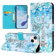 For OnePlus 13T Casing PKX110 Fashion Painted Flip Phone Case for OnePlus 13 13R 12 12R 11 11R Case 