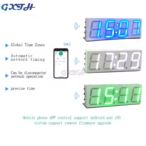 Wifi Timing Clock Module Automatic Clock DIY Digital Electronic Clock Wireless Network Timing