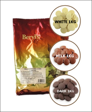 BERYLS COMPOUND DARK / MILK / WHITE CHOCOLATE COIN 1KG