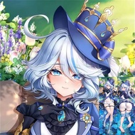 Genshin Impact Furina Focalors Pillowcase Dakimakura Peach Skin Jananese Cartoon Pillow Cover