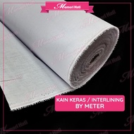 1m Basic Interlining / Pengeras Kain Keras 6112, 1340F, 5520F, 5530F, 6112F/8000F & 1001AF