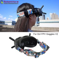 BEBETTFORM Head Strap Durable Drone Accessories Graffiti Color For DJI FPV Goggles V2