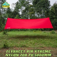 TENDA Flysheet RIR XTREME 3X3 3X4 4X6 NYLON 20D PU 5000MM FLYSHEET BUSHCRAFT Tent Roof Cover