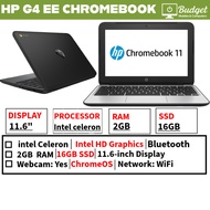 HP ChromeBook 11 G4 EE: 11.6-inch | Intel Celeron N2840 | 16GB eMMC SSD | 2GB RAM | Chrome OS