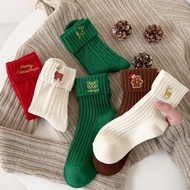 3-Pair Christmas Stocking Set - Thickened for Warmth, Red Gift Box