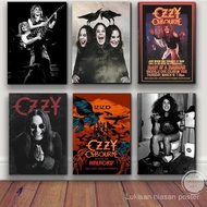 Ozzy Osbourne Band Art Poster Heavy Metal Band Rock Canvas Painting  Wall Art Picture Print Modern F