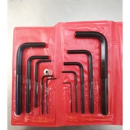 10pc Allen key set/Hex key (mm/inch)