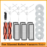 (Ready Stock)For Xiaomi Robot Vacuum S10+/ S10 Plus Robot Vacuums Cleaner Spare Parts Main Side Brush Hepa Filter Mop Cloths Replacement