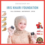 ORI HQ IRIS KHAIRI Foundation Full Coverage Waterproof Foundation Iris Khairi Original 15ml Foundati