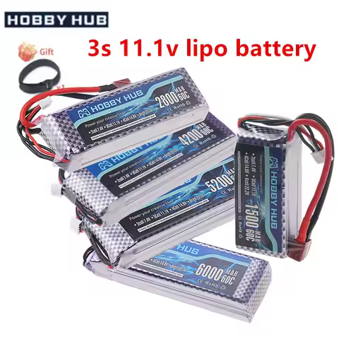 11.1V LIPO Battery RC Lipo 3S 1500mah 1800MAH 2200mah 2800mah 3000mah 3300MAH 4200mah 6000mah 7200mA