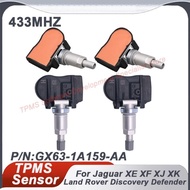 1/4PCS 433MHZ TPMS Tire Pressure Sensor For Jaguar XE XF XJ F-Type Land Rover Discovery Range Rover 