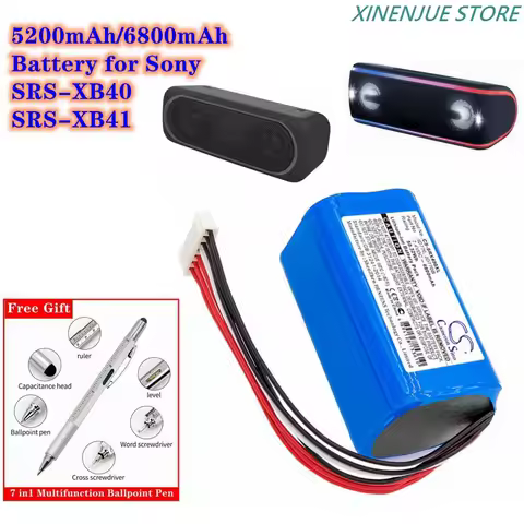 Speaker Battery 7.4V/5200mAh/6800mAh ID770,JD770B,ID659B for Sony SRSXB40,SRSXB41,SRS-XB40,SRS-XB41