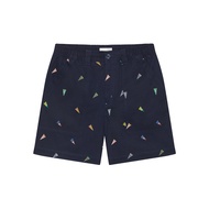 [MOO 10/24] Pennant Embroidered Short กางเกงขาสั้น ผ้าคอตตอน ตกแต่งดีเทลปักลวดลาย ธง Ivy league แต่ง